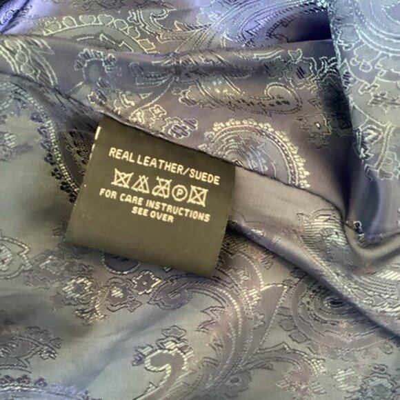 Leather Cult Men's Gray Leather Sport Coat/Blazer Size 38 - Picture 7 of 9